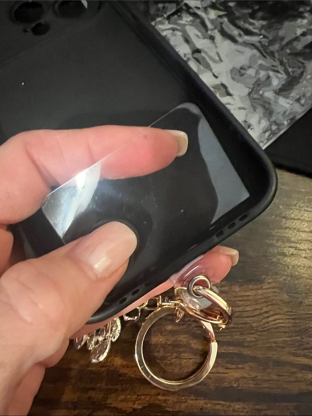 Key Chain/Phone or Bag Charm/ Pink and Pearl - Picture 8 of 8